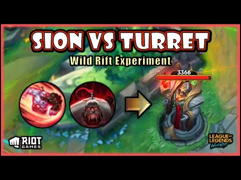 Solo Turret With Sion, Is It Possible? - Wild Rift Experiment - YouTube