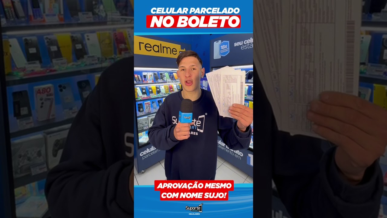 CELULAR PARCELADO NO BOLETO MESMO COM NOME SUJO