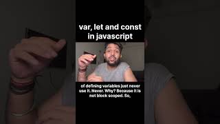 var, let and const in javascript