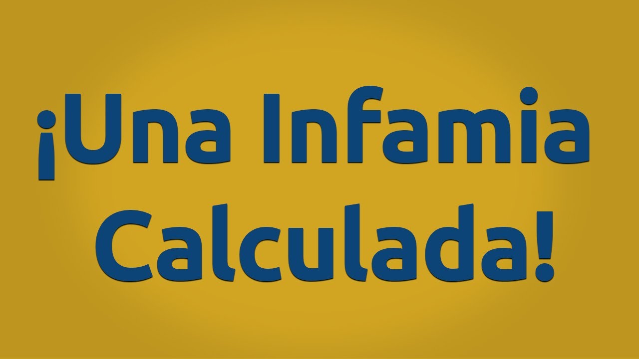 UNA INFAMIA CALCULADA reflexiones catolicas