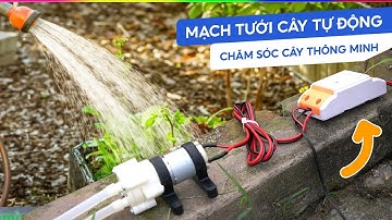 Chăm sóc vườn cây THÔNG MINH với mạch điều khiển bơm nước tưới cây TỰ ĐỘNG
