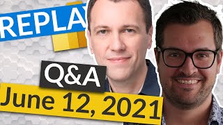 REPLAY Tabular Editor 3 & Power BI Q&A - LIVE w/ Daniel Otykier & Marco Russo (June 12, 2021)