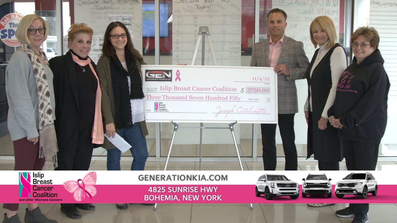 Generation Kia Raises Thousands for Islip Breast Cancer Coalition