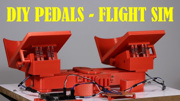 3D Printed DIY Flight Simulator Pedals (Rudder & Brake) Using Arduino - Easy Project