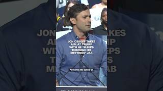 Jon Ossoff takes aim at Trump with he 'sleeps through his meetings' jab
