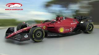 Ck-Modelcars-Video Charles Leclerc Ferrari F1-75 Formel 1 2022 118 Bburago