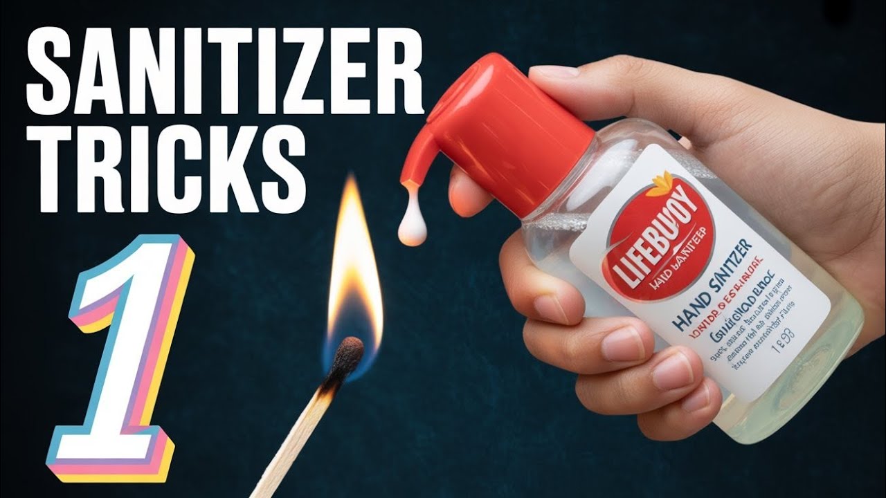 Amazing Hand Sanitizer Experiment 🔥 | Science Trick with Fire Reaction