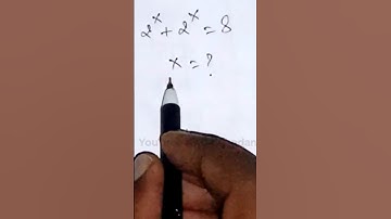 Can You Solve This? Exponential Equation #maths #exponential  #mathstricks #mathexercises