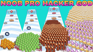 NOOB VS PRO VS HACKER VS GOD in Food Run