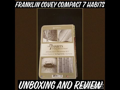 Franklin Covey 7 Habits Unboxing & Review