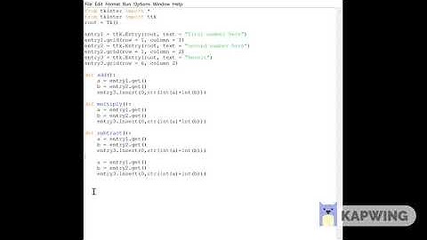 Python Calculator Using Tkinter