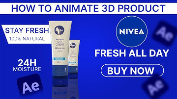 How to Create 3d Product Advertisement After Effects Tutorial - No Plugins #animation #motiongraphic