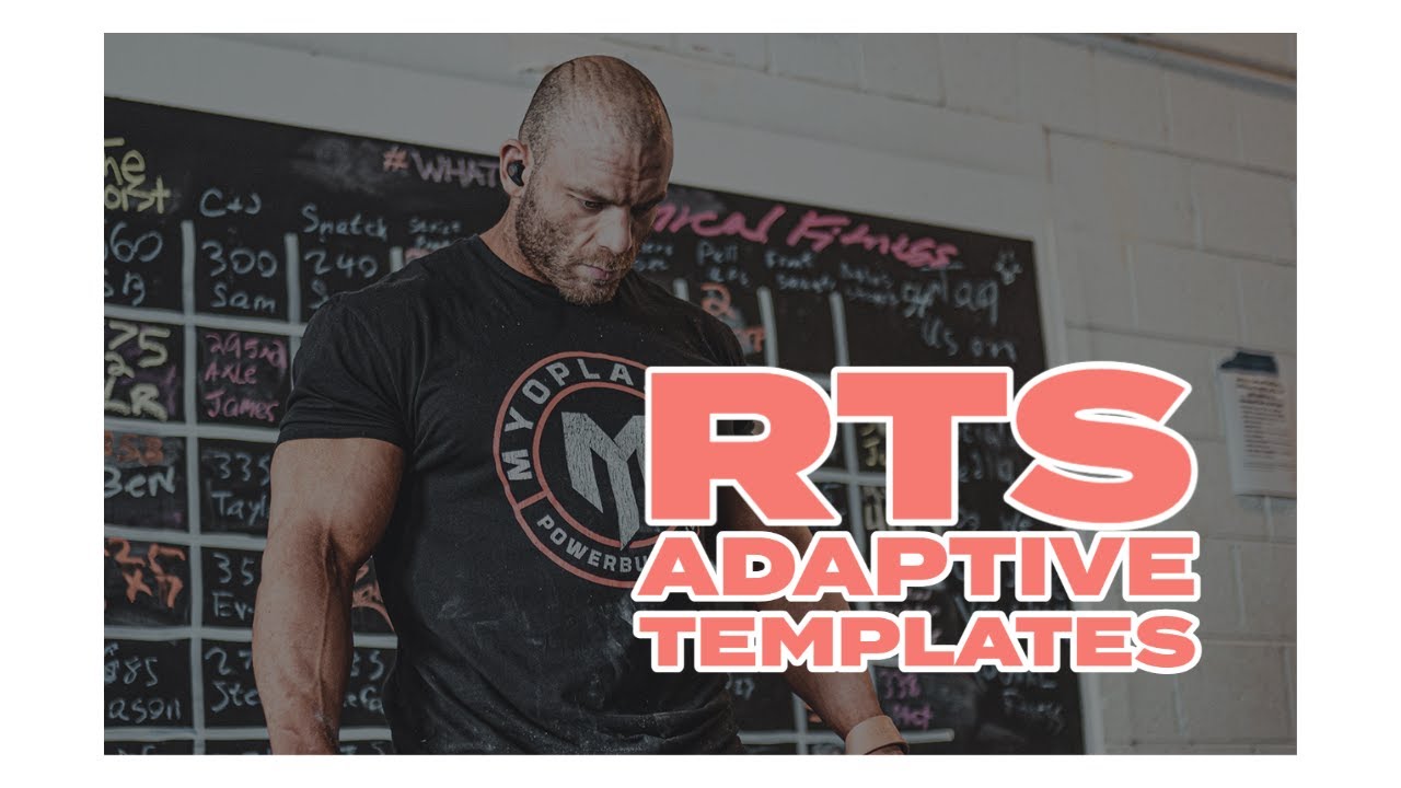 RTS Adaptive Templates for Bodybuilding - YouTube