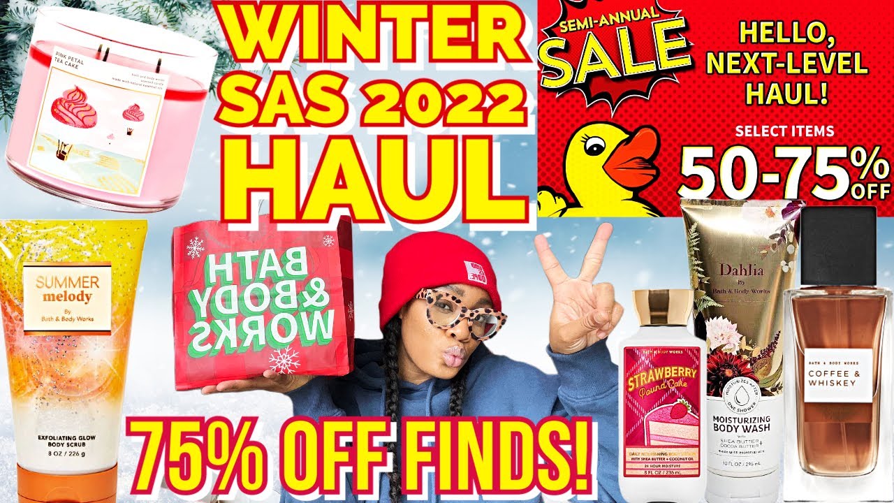 BATH & BODY WORKS SEMI ANNUAL SALE 2022 HAUL DAY 1 ! THE BEST 75% OFF FINDS !