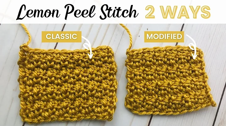 Master the Lemon Peel Stitch with these 2 Crochet Methods!