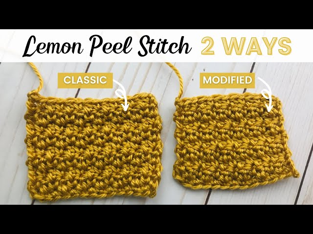 Crochet Lemon Peel Stitch Tutorial with Katie - The Unraveled Mitten