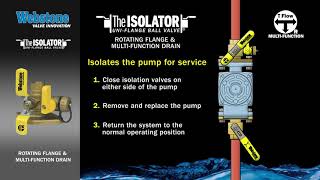 Webstone Isolator W Rotating Flange Multi Function Drain