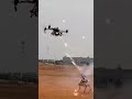 "It has begun": a video from China of a fireworks shootout between a drone and a robotic dog