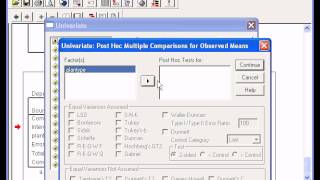 One way ANOVA using GLM
