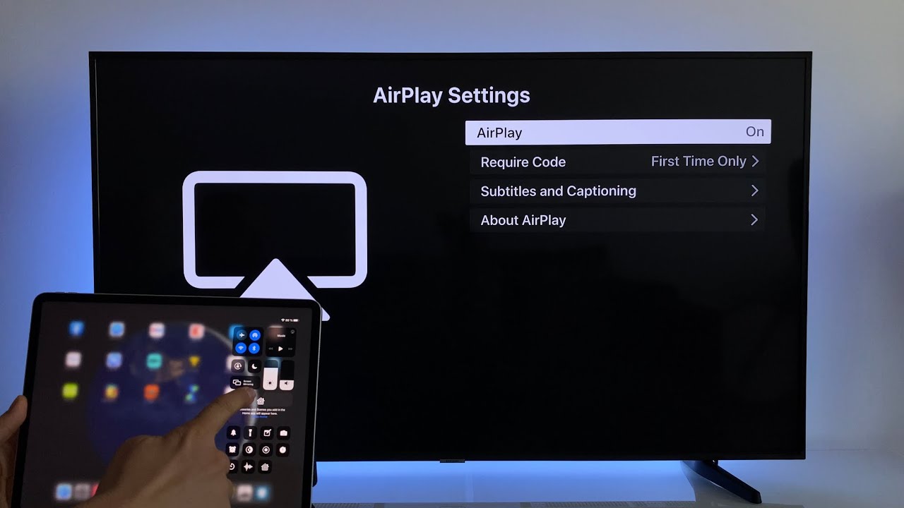 to use AirPlay screen mirroring with a Samsung TV - from iPhone, iPad, MacBook + demonstration -