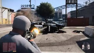 Gta 5 star police shootout plus escape