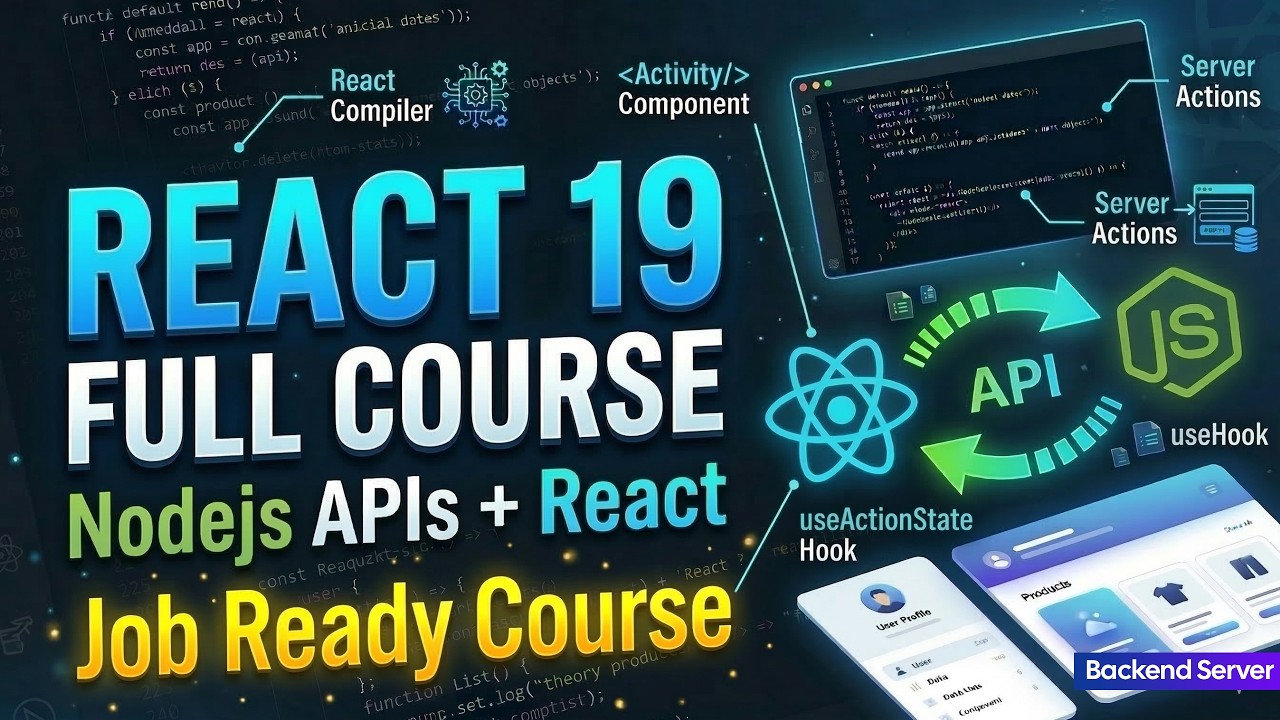 React 19 Full Course: Zero to Job-Ready in 2026 - YouTube