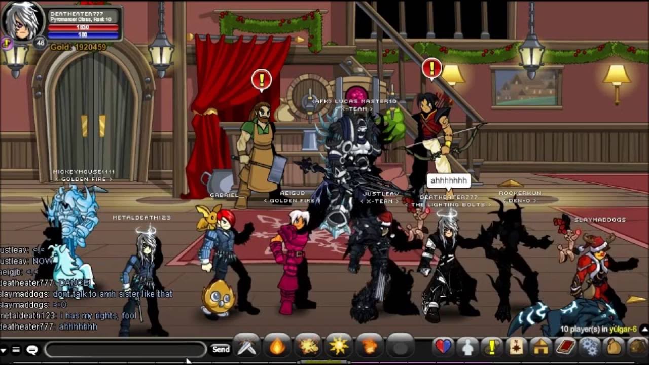 AQW: awesome line of epic people dancing epicly