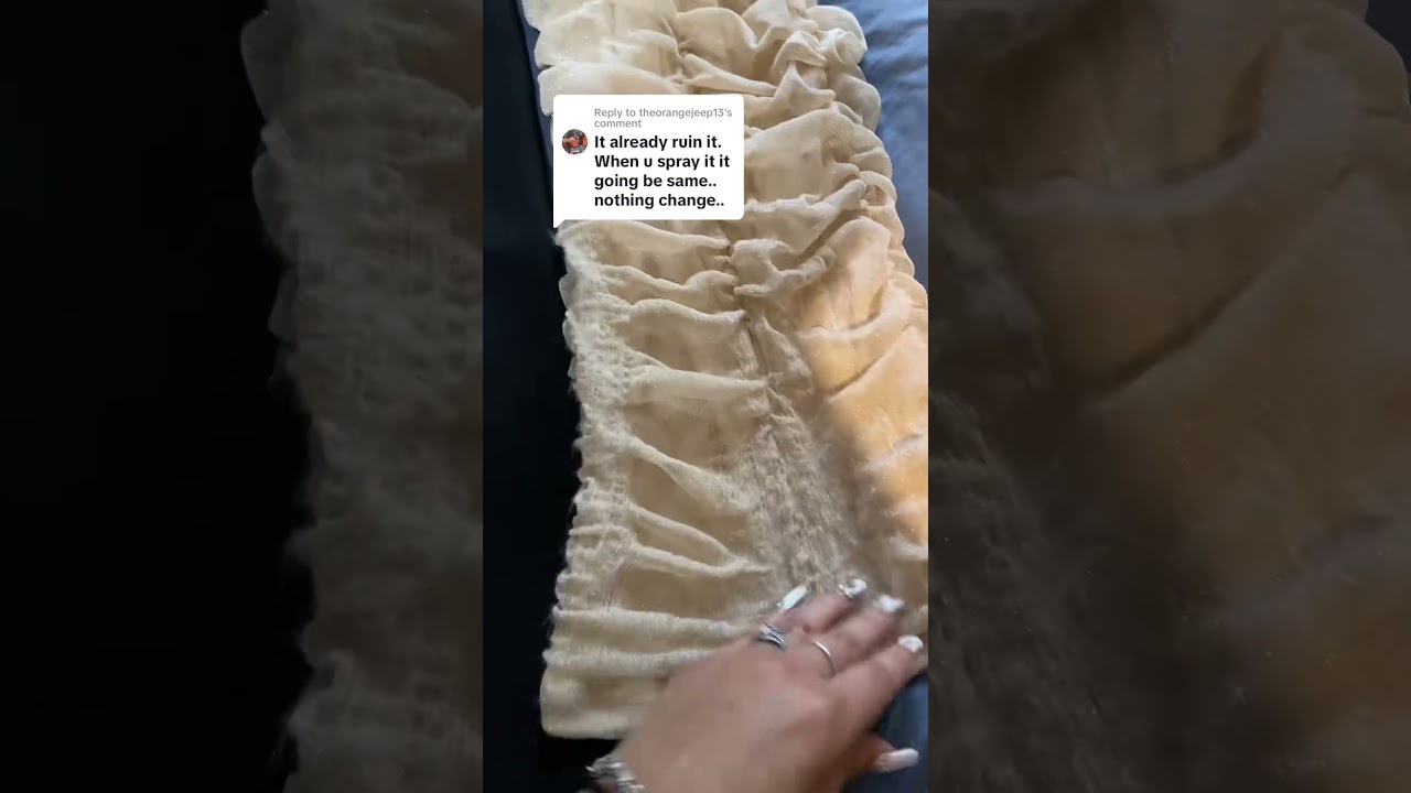 Spotting the Difference: Spraying Clothes vs. Damage Done! Can You Tell?