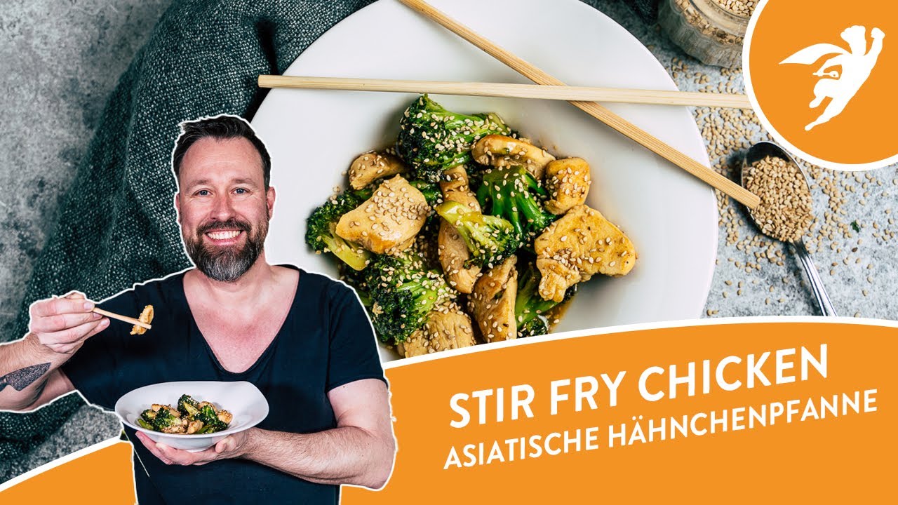 CHICKEN STIR FRY | Asiatische Hähnchenpfanne - YouTube
