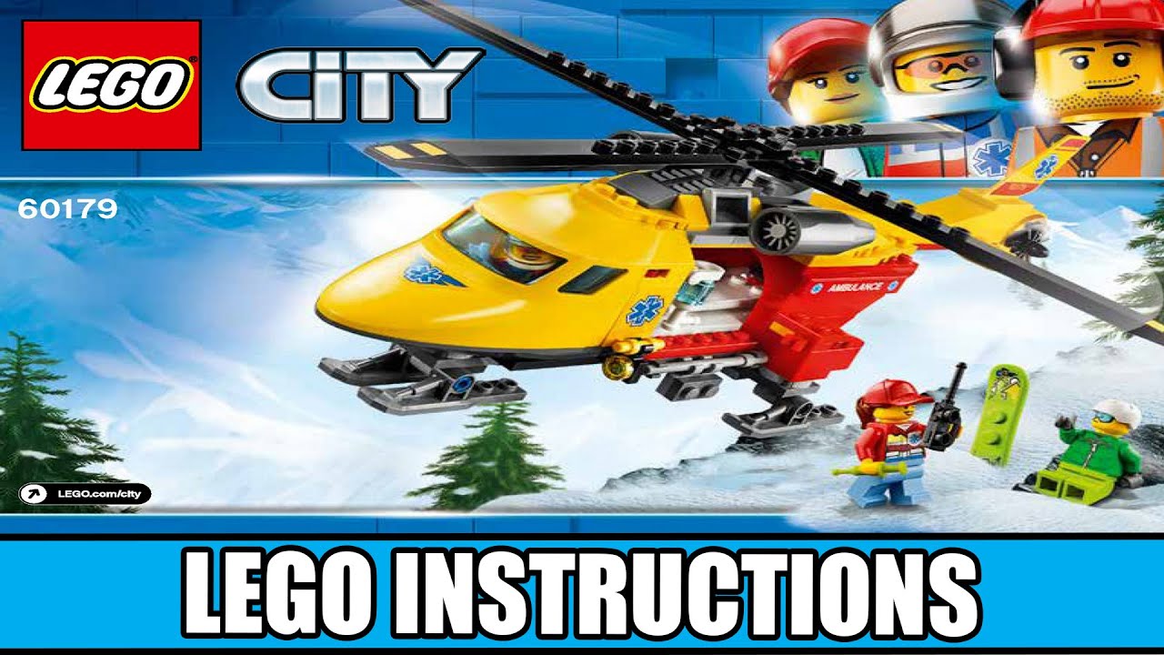 sig selv personale mave LEGO Instructions | City | 60179 | Ambulance Helicopter - YouTube