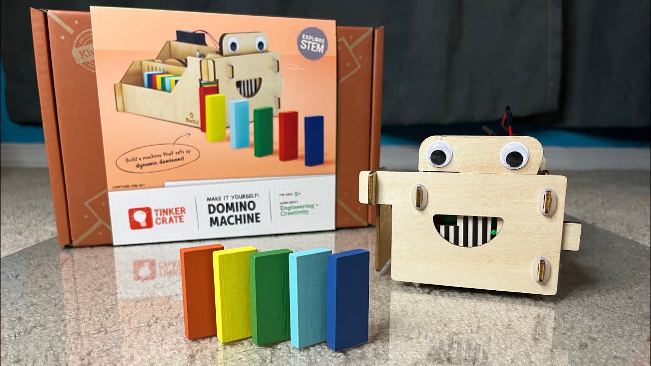 Kiwi Co Domino Machine *Unboxing, Assembly and Review!* - YouTube