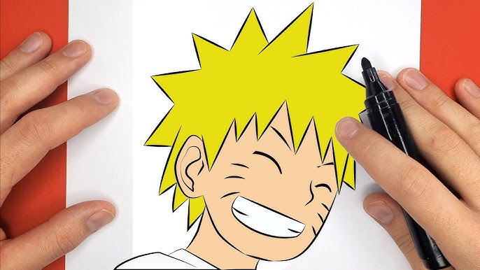 Como desenhar o Naruto Uzumaki versão shippuden corpo inteiro