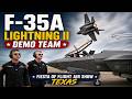 F-35A Lightning II Demo Team performs at the Fiesta of Flight Air Show