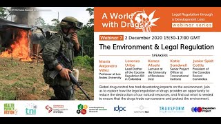 Webinar 7 - The Environment and the Legal Regulation of Drugs