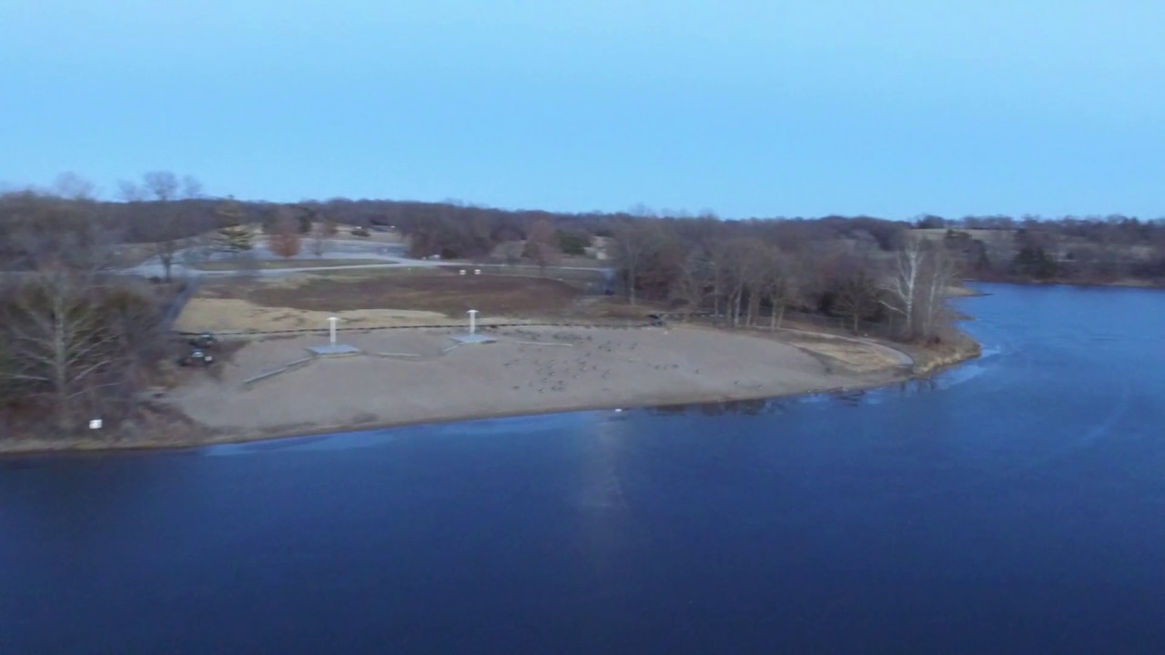 Shawnee Mission Park Drone Footage 1/10/2017
