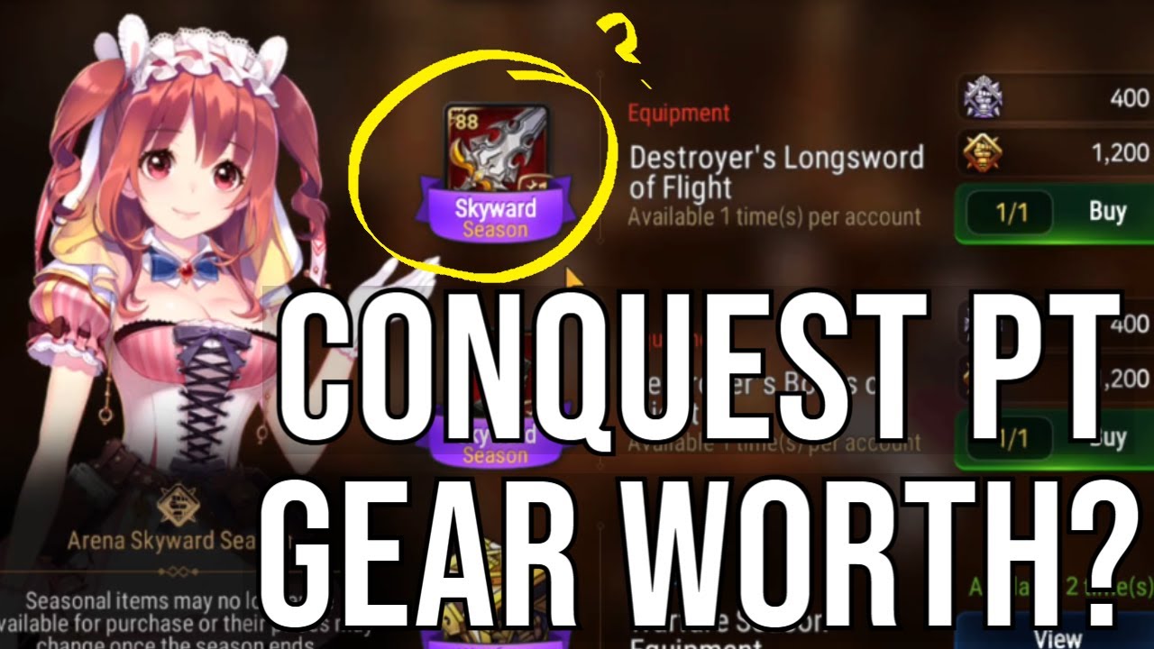 Conquest Shop Arena [88] Gear Worth It in Epic Seven?!