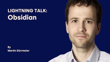 Obsidian - Martin Dürrmeier - DDD Europe 2025 Lightning Talk