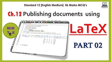 Chapter 12 Publishing Documents Using LaTeX Part 02 | Math Equations in LaTeX | LaTeX for Beginners