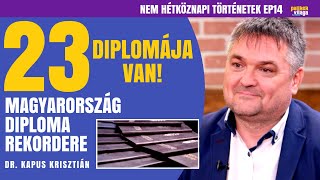 MAGYARORSZÁG DIPLOMA REKORDERE - DR. KAPUS KRISZTIÁN / Nem hétköznapi történetek / Palikék Világa