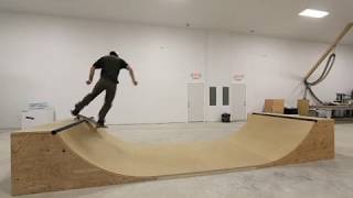 2 Here is an awesome indoor mini halfpipe. Just about as mini as you can get. 2 1/2