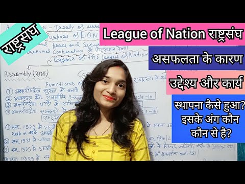 #LeagueofNations League of Nations in International Law in Hindi /#राष्ट्रसंघ #leagueofnationinhindi