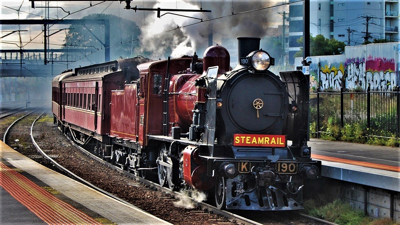 Victorian Railways K Classes on the Rail and Sail K190 & K153 YouTube