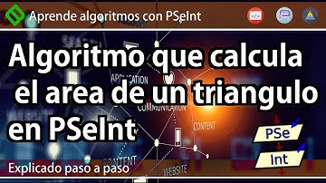 🔷 Calcular el ÁREA DEL TRIÁNGULO en PSeInt | Algoritmo área de un triángulo en PSeInt  💡