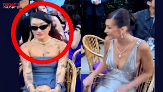 Bella Hadid being ignored by a DJ at the Chopard event in Cannes