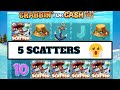 My first ever 5 scatter bonus on crabbin for cash ebs can we get a big winslots bigwin