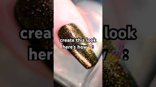 Glowing shimmer nails at home💡 nail hack💅 ft Holo Taco