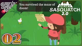 SURVIVING THE MAZE OF DOOM! | Sneaky Sasquatch - Season 2.0 - Ep 02