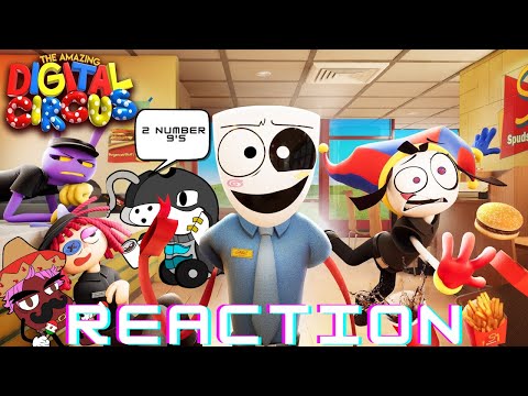 Two idiots react to The Amazing Digital Circus Ep 4: Fast Food Masquerade by @GLITCH