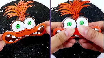 Inside Out 2 Anxiety squishy tutorial #asmr #insideout #tutorial #paper #diy #howto #squishy