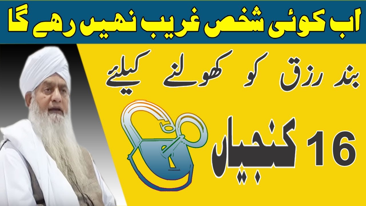 Band Rizq Ko Kholnay Keliye 16 Kunjiyan || Peer Zulfiqar Ahmed Naqshbandi || Latest bayan